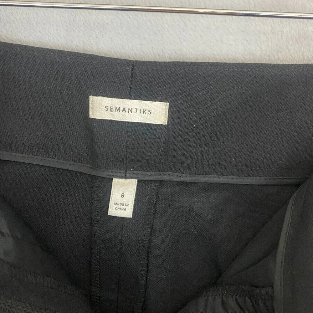 Semantiks Cuffed Bermuda Shorts Women's Size‎ 6 Black Golf Formal Casual Stretch